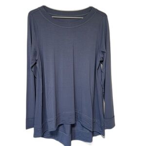 Belle by Kim Gravel Womens Flowy Tunic Top XS Oversized High‎ Low Ruched Stretch